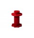 Location set nut & bolt -   43 mm. Red