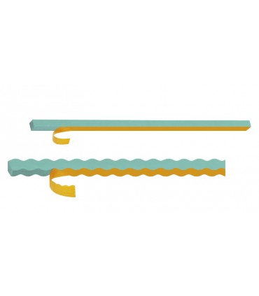 PolyFlex Caja 35º Verde Tira 10x10 x 850mm Adh.