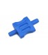 Distance Spacer Oval  23 x 47 x 25 mm. BLUE 12/12 